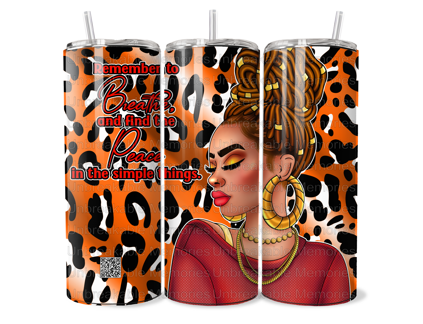 Tumbler - "Breathe and Find Peace"