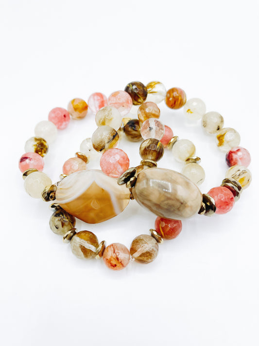 Peachy - Gemstone Bracelet