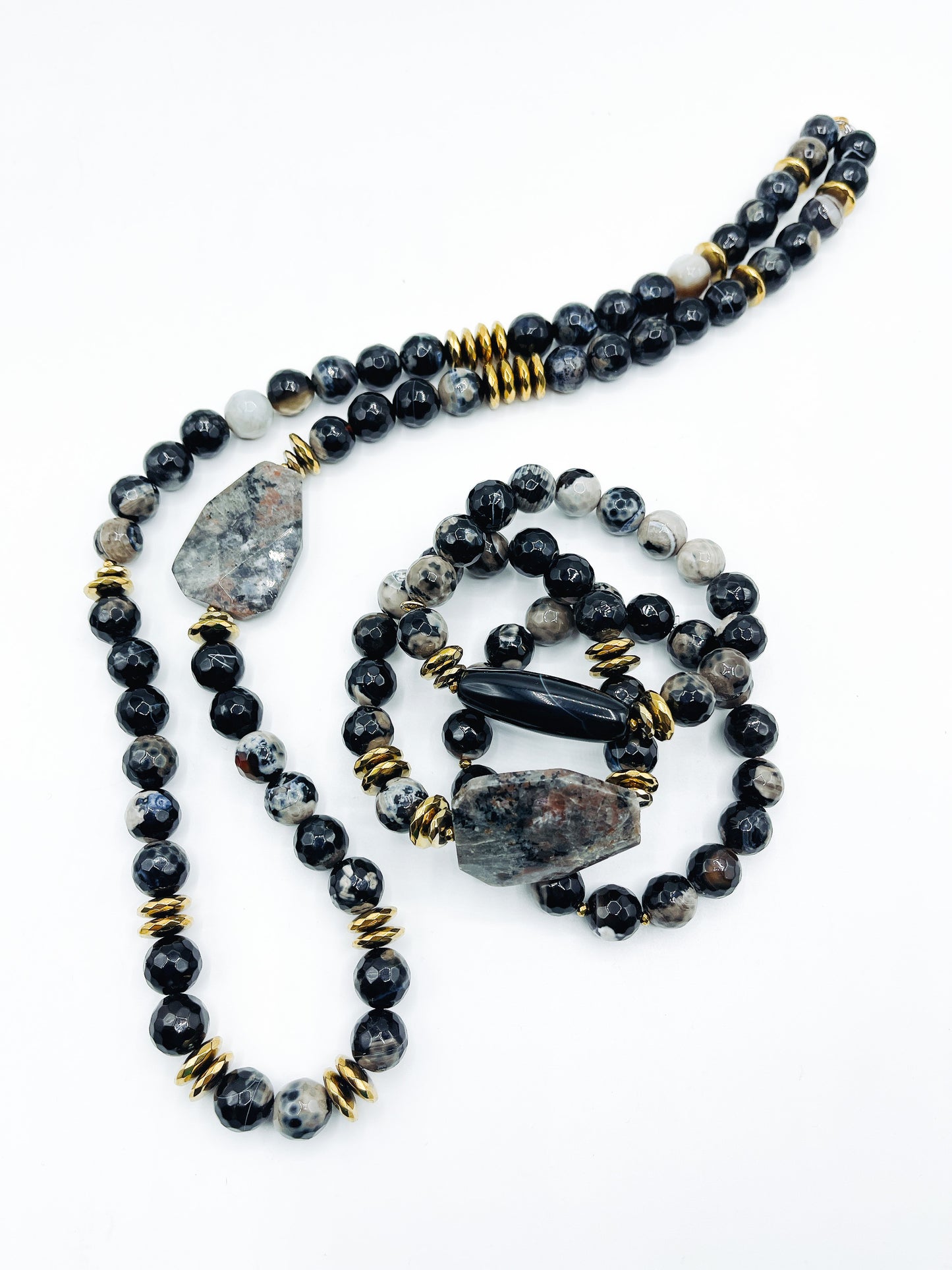 Truth Collection - Black Agate Necklace