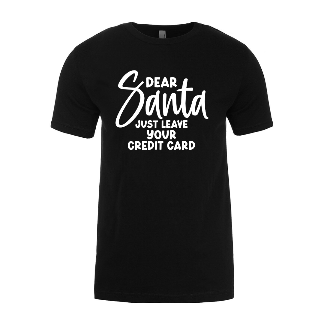 Dear Santa - Black Unisex Tee