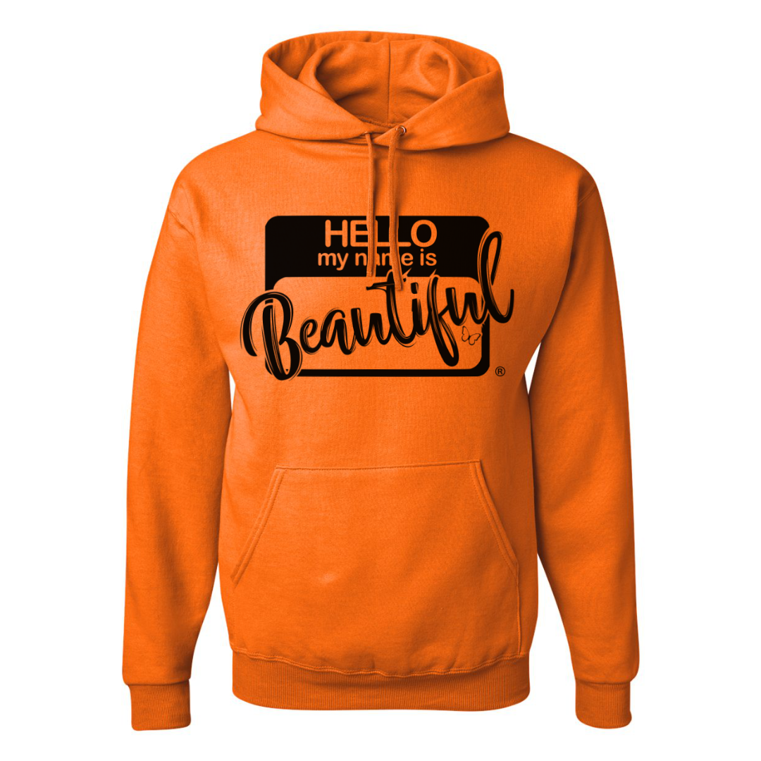 Orange name online brand hoodies