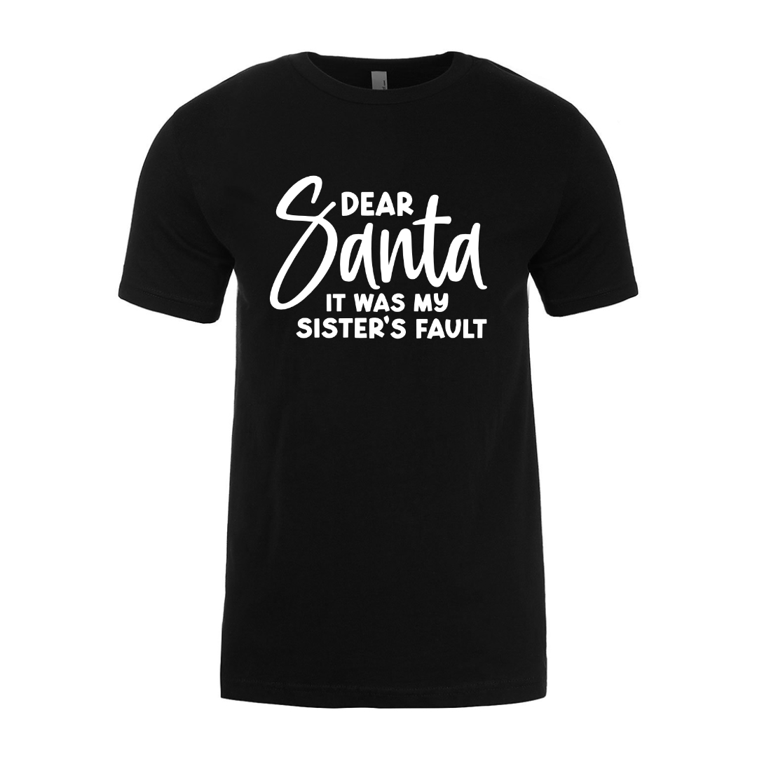 Dear Santa - Black Unisex Tee