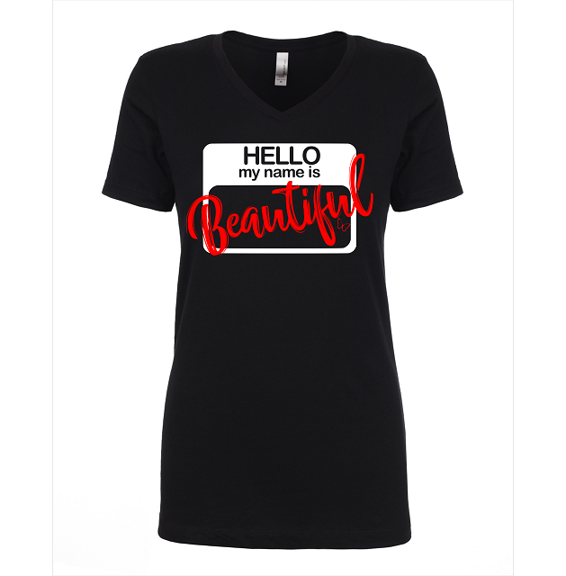 Hello Beautiful - Vneck