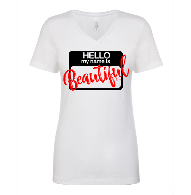 Hello Beautiful - Vneck