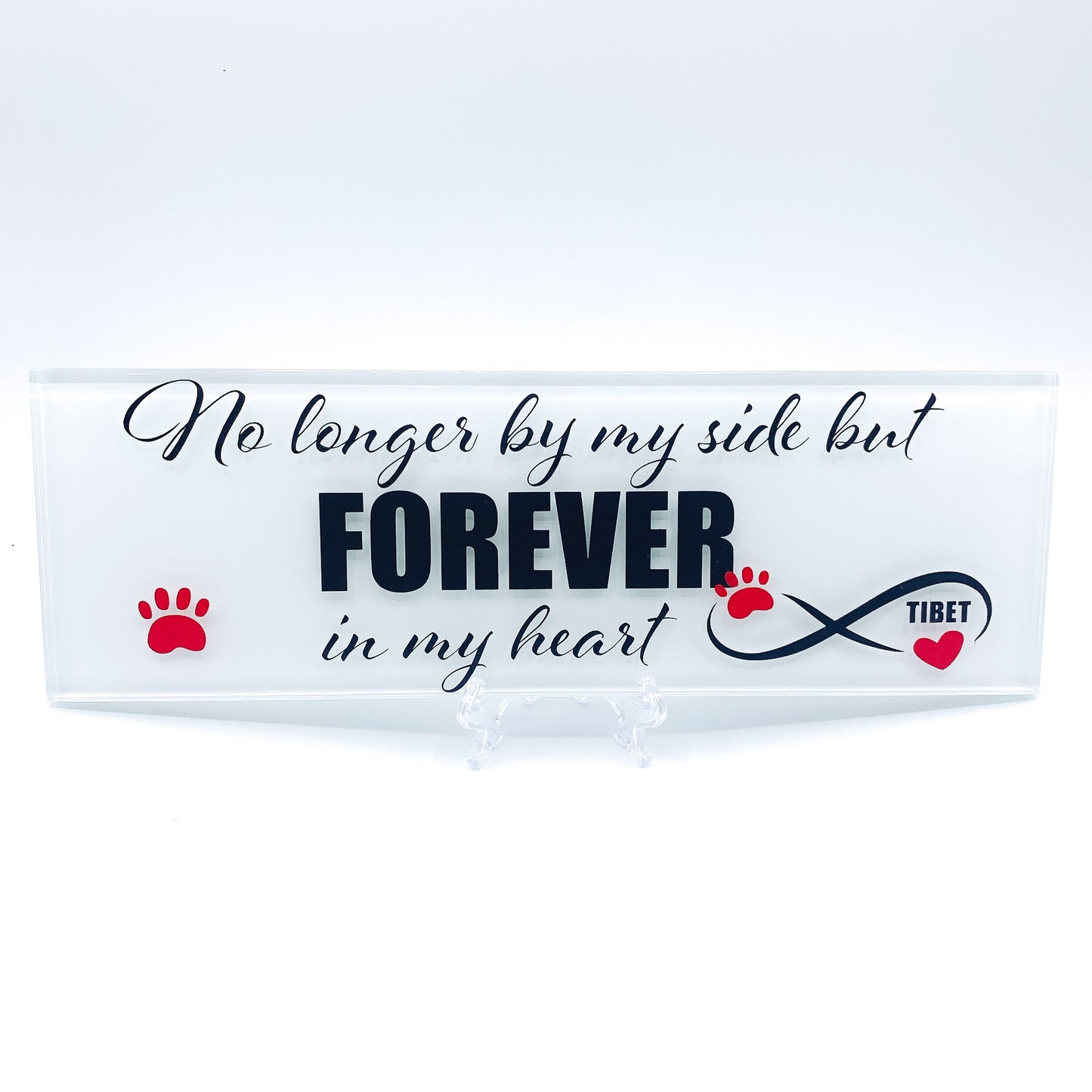 Pet memorial plaque