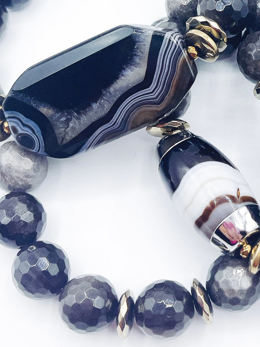 Black Beauty - Gemstone Bracelet