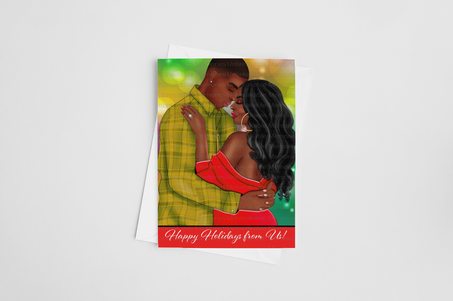 Happy Holidays from Us card