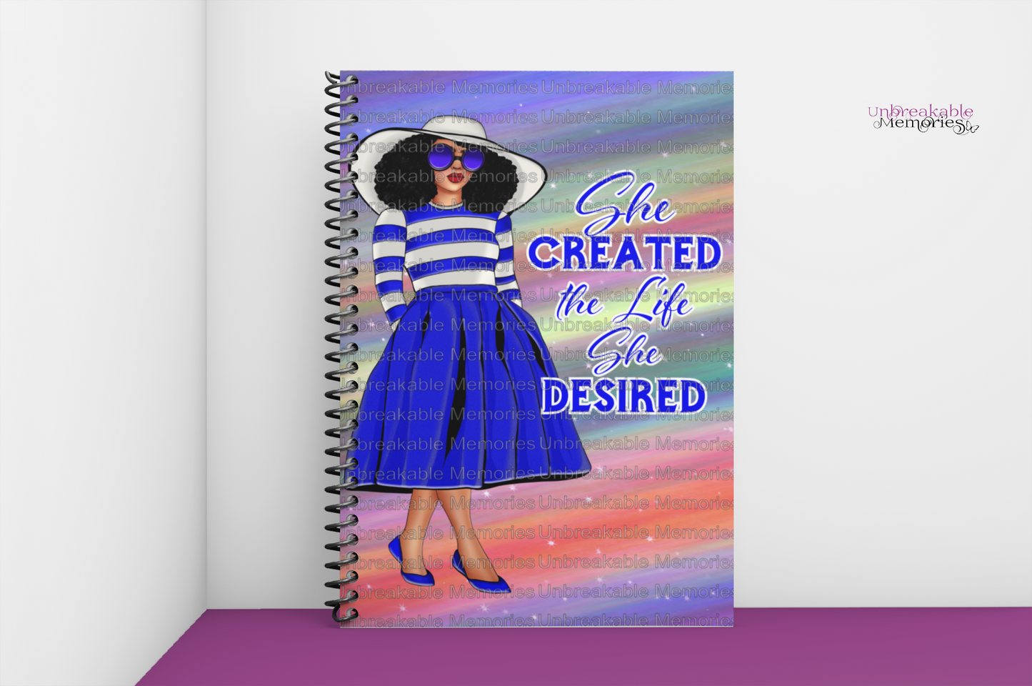 She created notebook