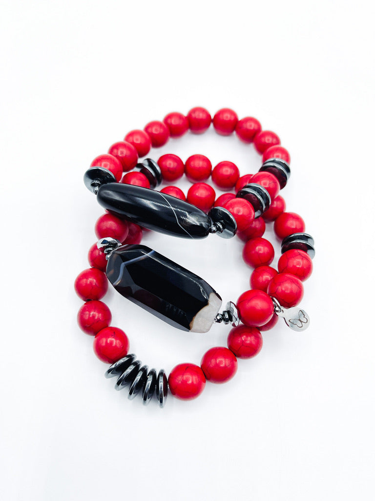The Beauty of Red #1 - Gemstone Bracelet