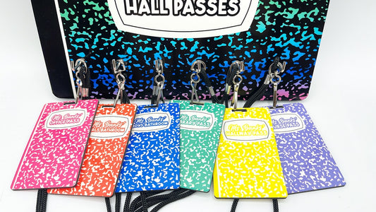 Hall Pass Holder with Passes