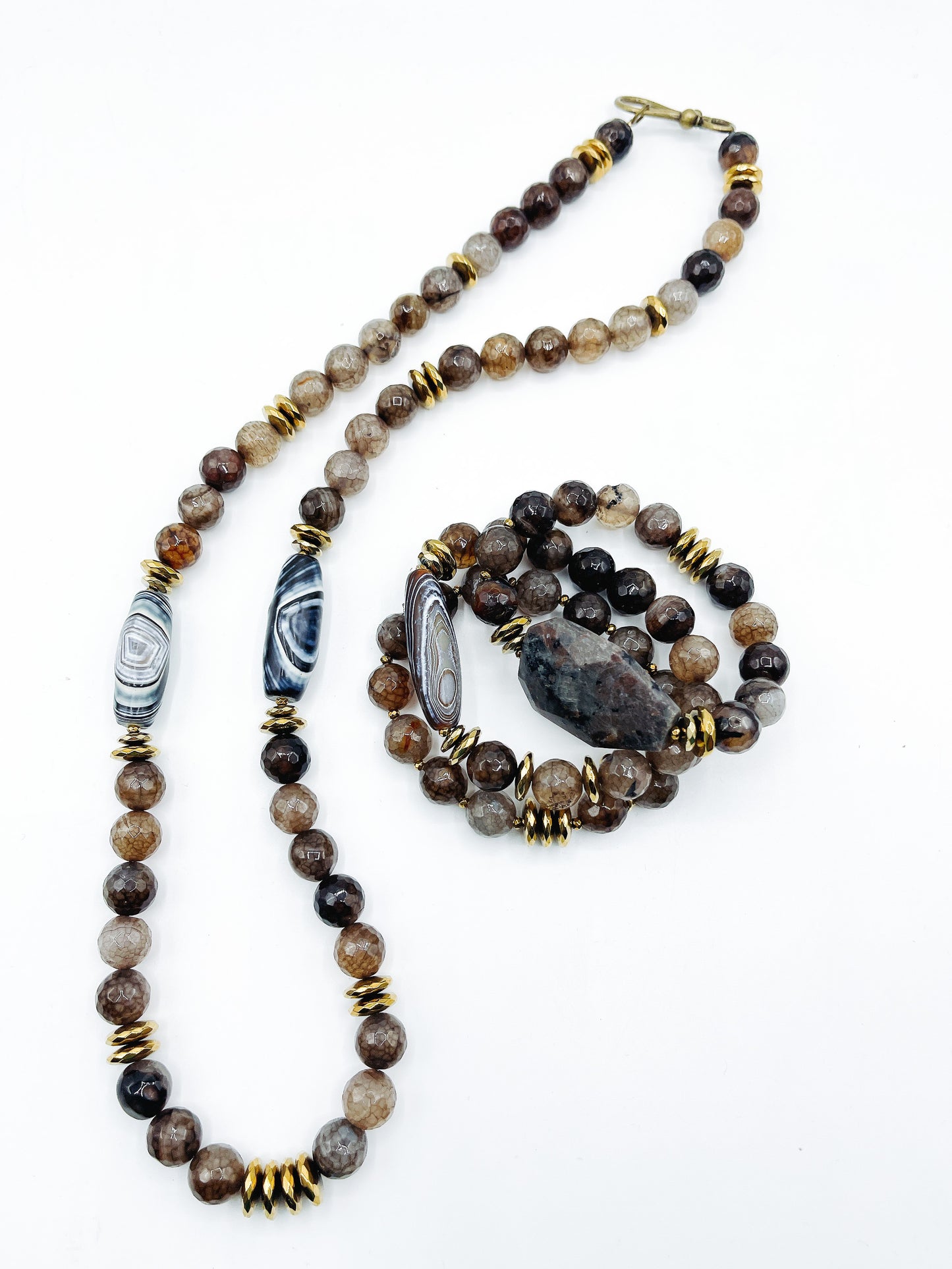 Truth Collection - Brown Agate Necklace