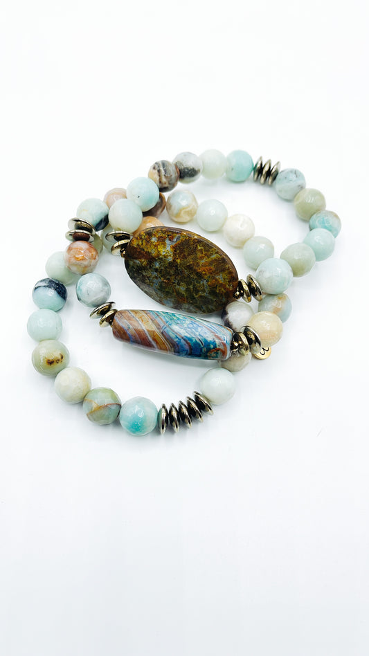 Aqua - Gemstone Bracelet