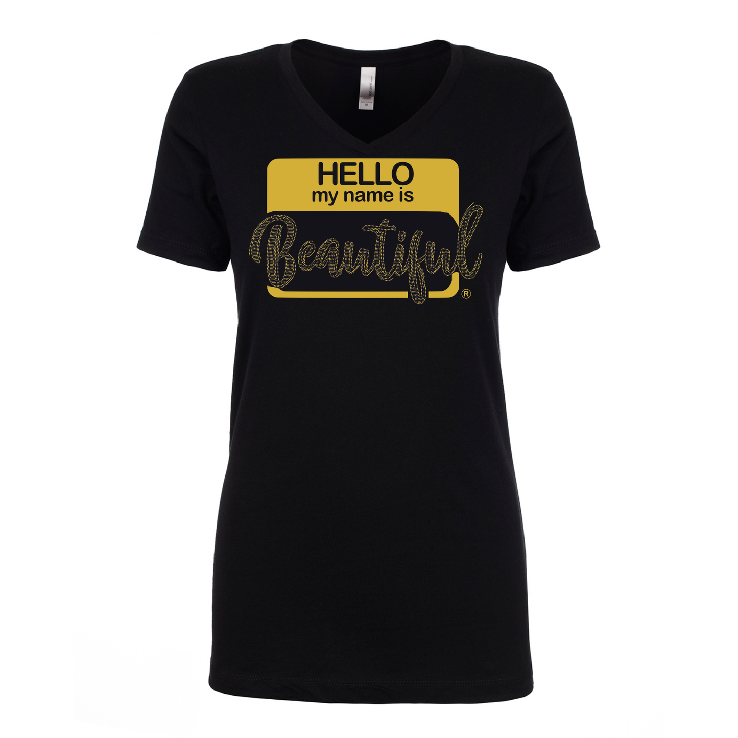 Hello Beautiful - Bling Vneck
