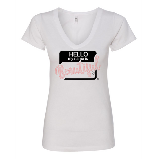Hello Beautiful - Bling Vneck