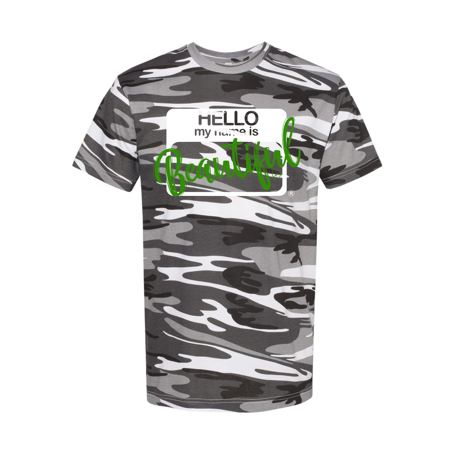 Hello Beautiful Camo Tee