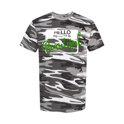 Hello Beautiful Camo Tee