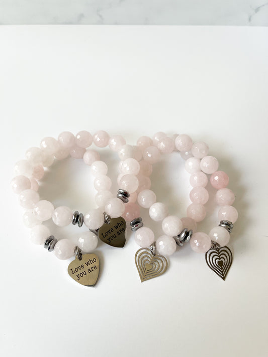 Heavy on Self Love Gemstone Bracelet