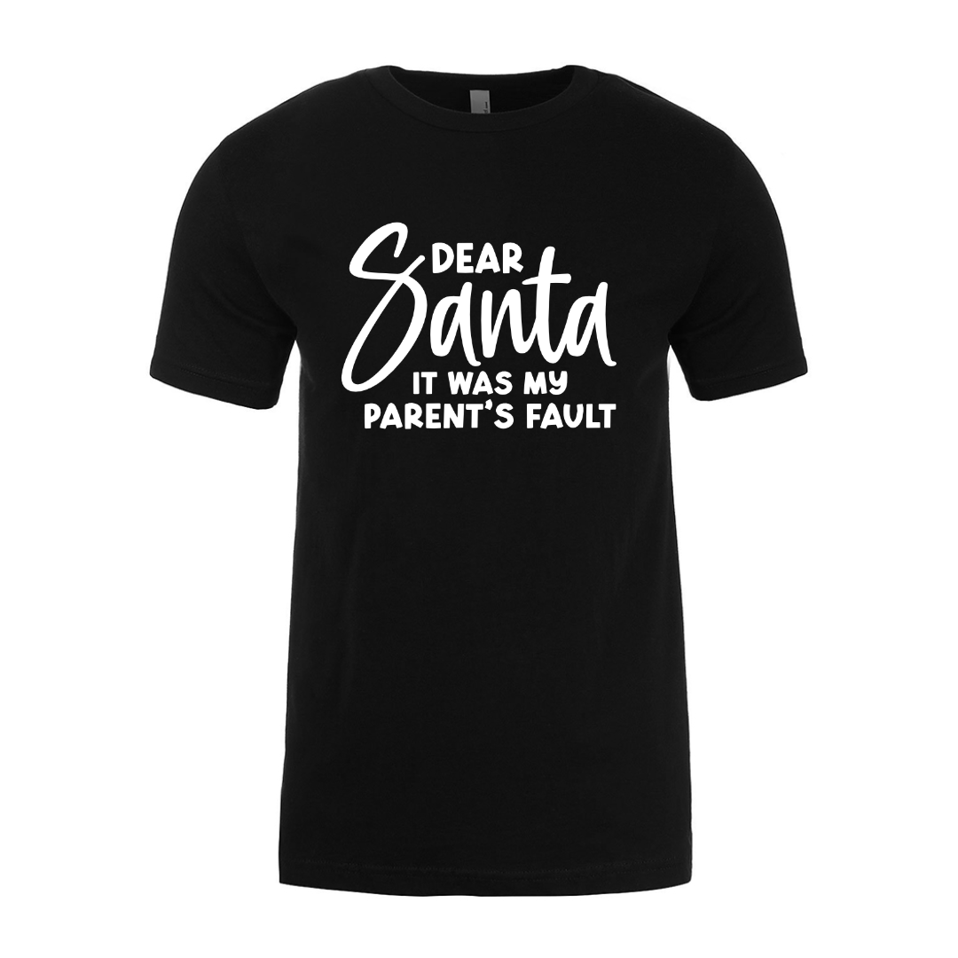 Dear Santa - Black Unisex Tee