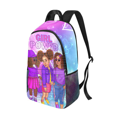 Girl Power Backpack with mesh side pockets