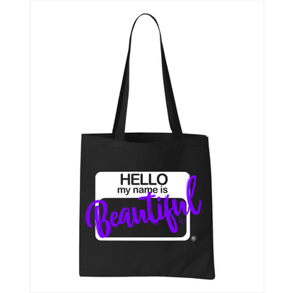 Hello My Name is Beautiful® tote bag