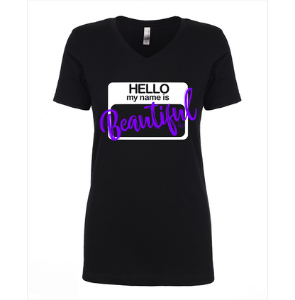 Hello Beautiful - Vneck