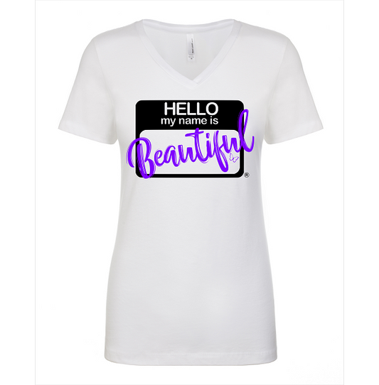 Hello Beautiful - Vneck