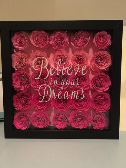 Inspirational shadowbox - Unbreakable Memories