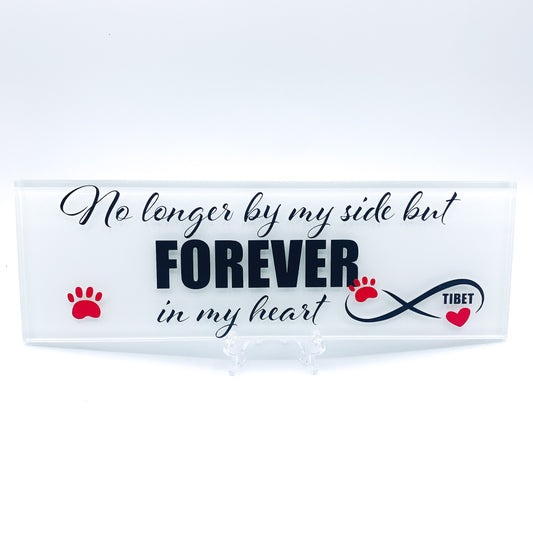 Pet memorial plaque