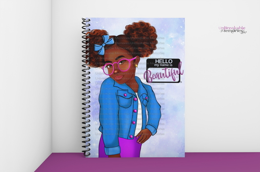 Hello My Name is Beautiful® Notebook - Youth edition