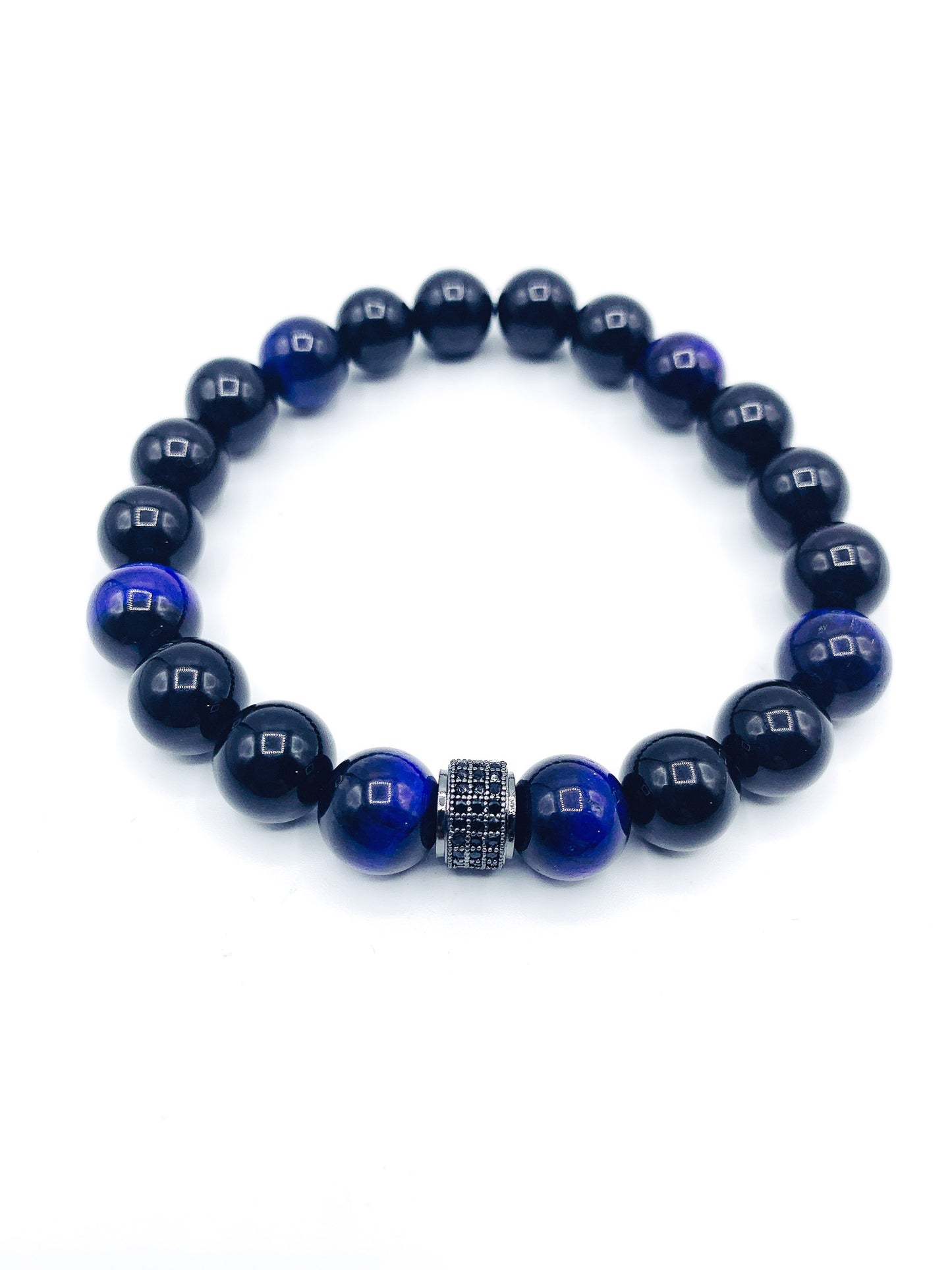 Unbreakable Men - Blue Tiger Eye with Onyx