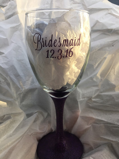Bridal party glasses - Unbreakable Memories