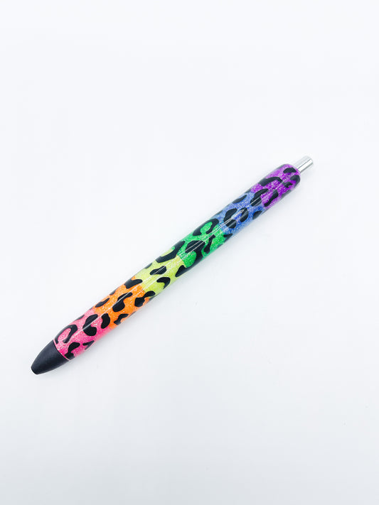 Neon Leopard pen