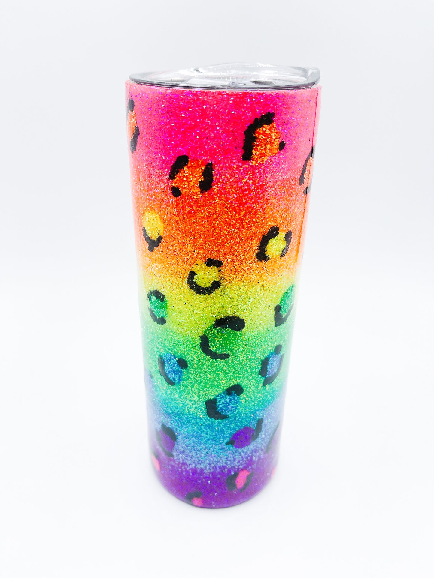 Neon Leopard tumbler