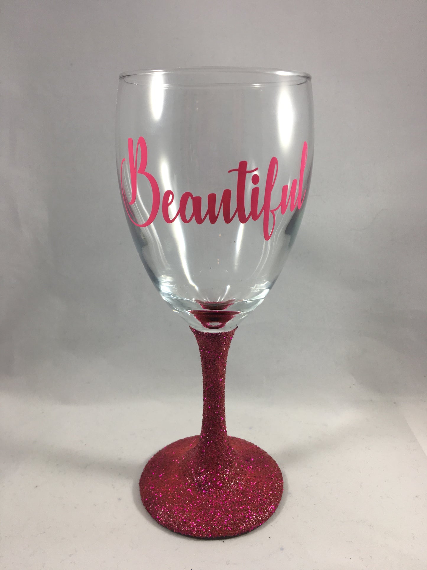 Inspirational glitterstem glass - Unbreakable Memories