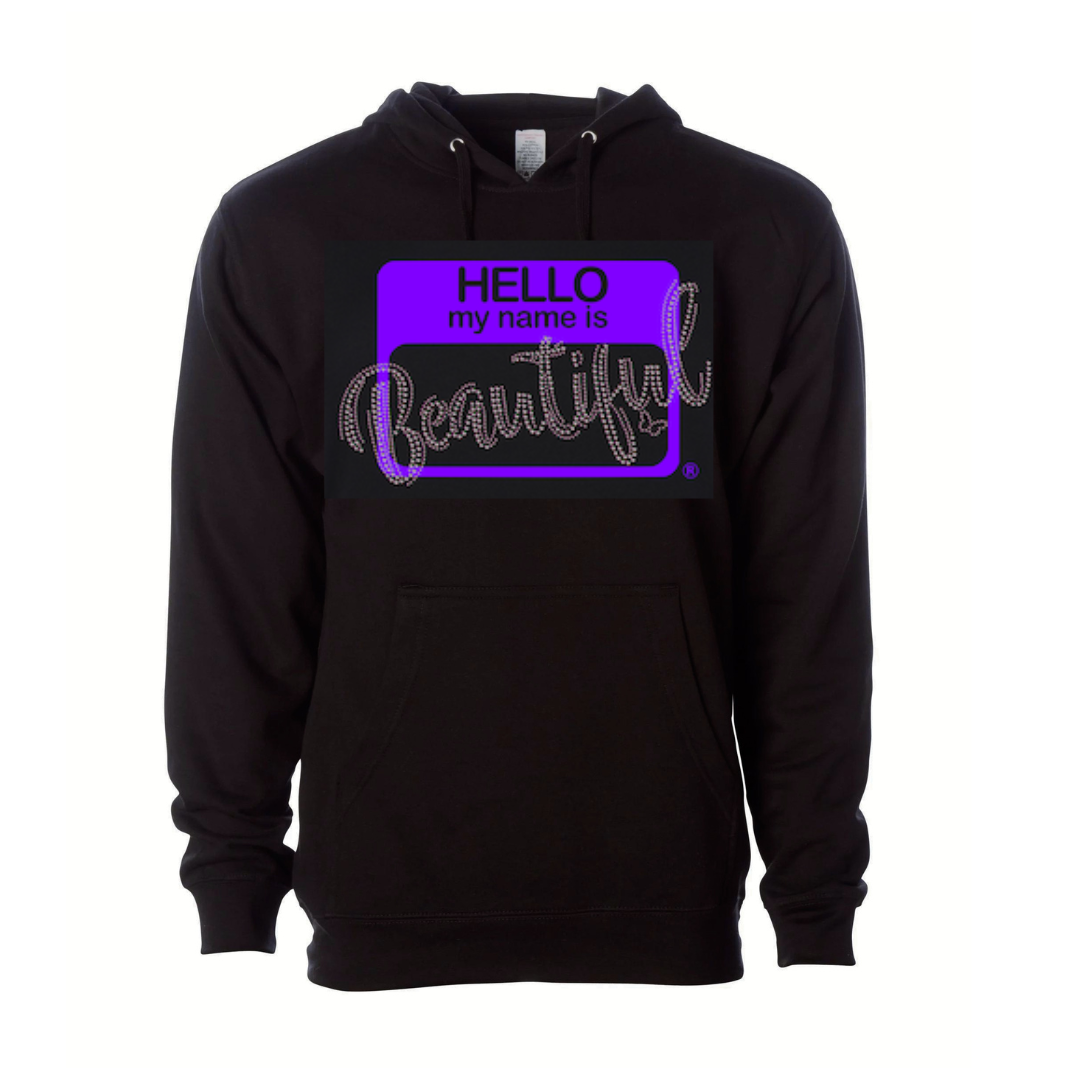 Hello Beautiful - Bling Hoodie