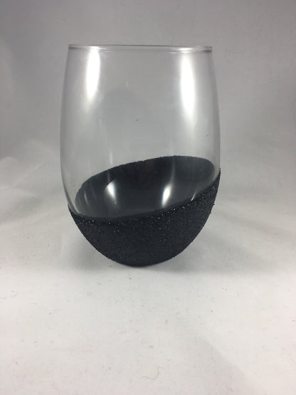 Stemless glitter bottom glass - Unbreakable Memories