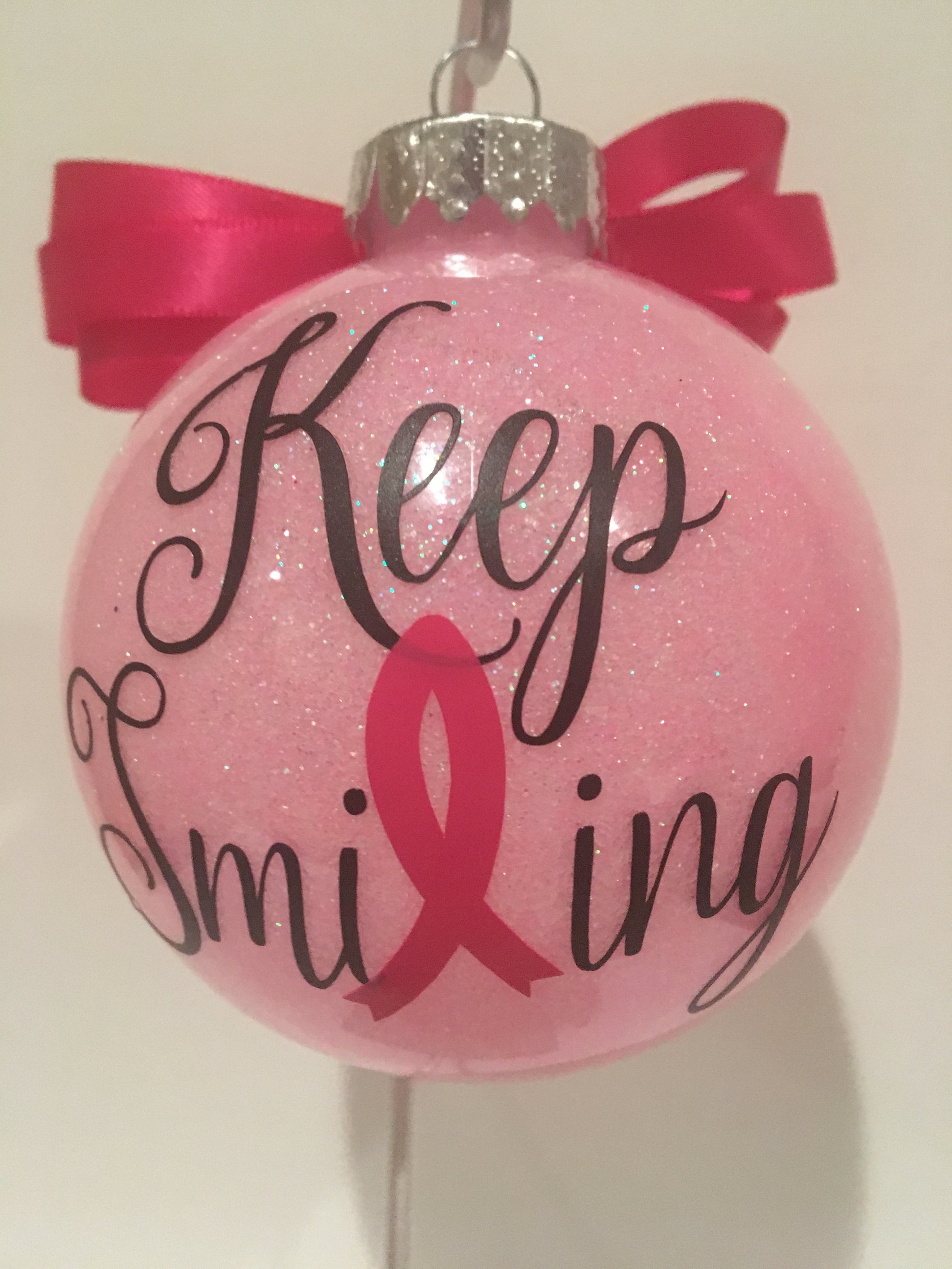 Breast Cancer Awareness ornament - Unbreakable Memories