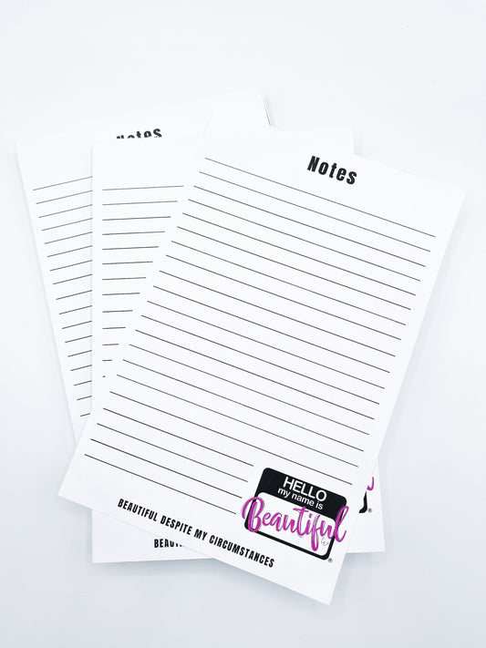 Hello My Name is Beautiful® Notepad