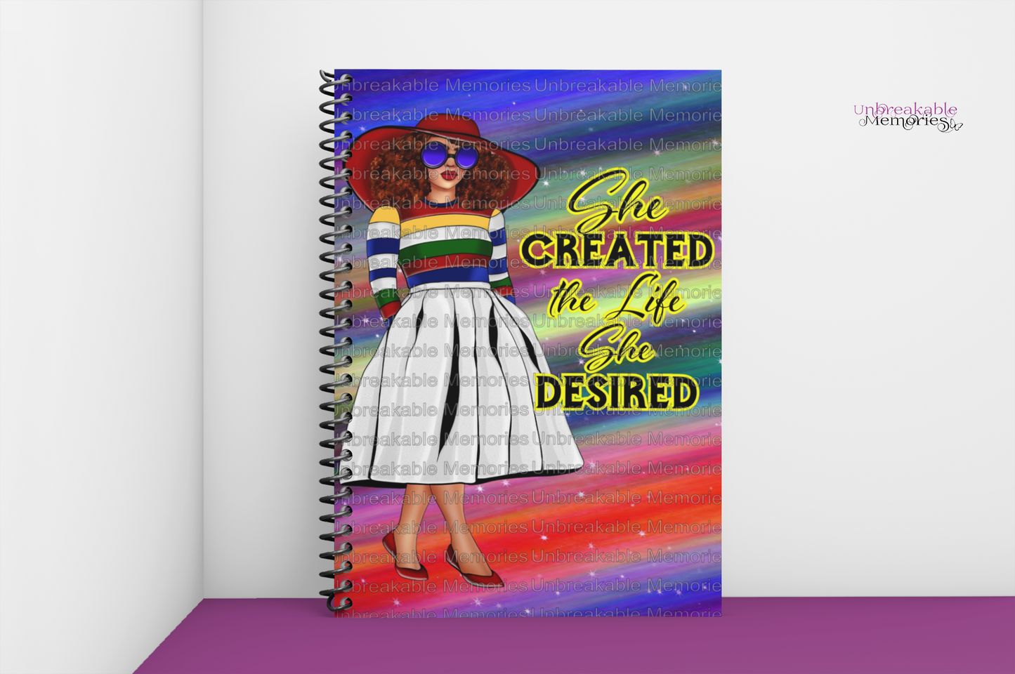 She created notebook