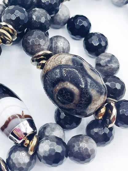 Black Beauty - Gemstone Bracelet