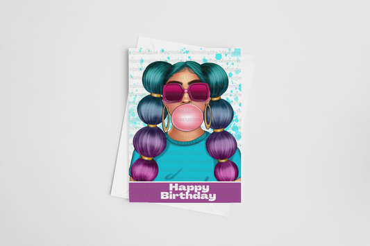 Poppin' Happy Birthday card