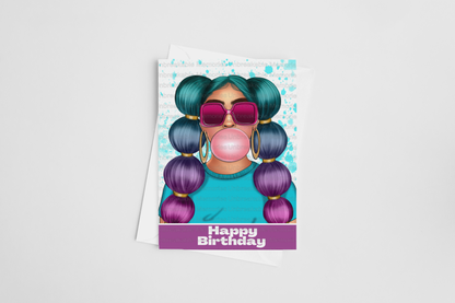 Poppin' Happy Birthday card