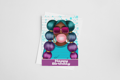Poppin' Happy Birthday card
