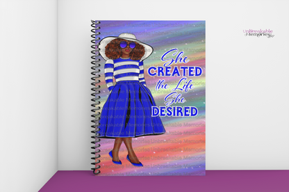 She created notebook