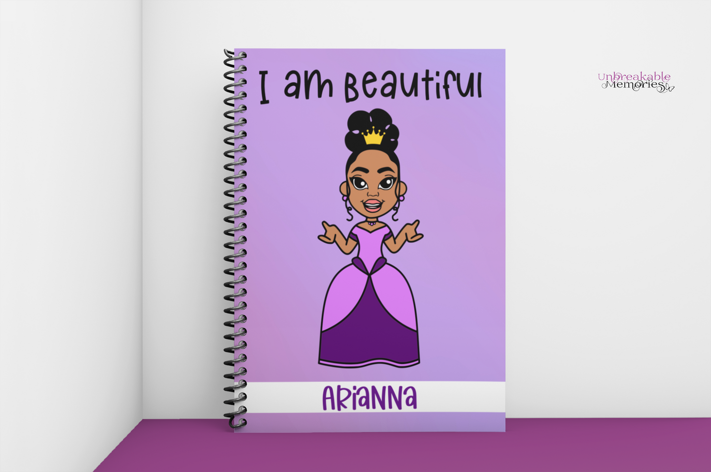 I Am Beautiful - Princess notebook