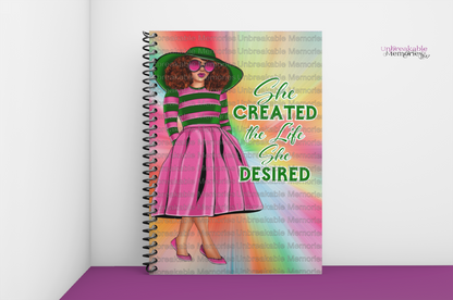She created notebook