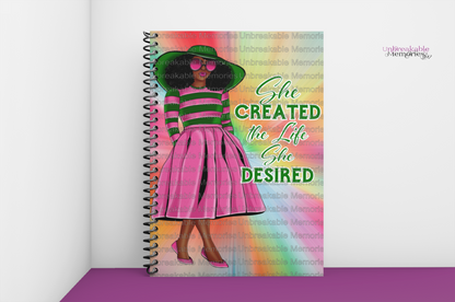She created notebook