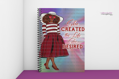 She created notebook