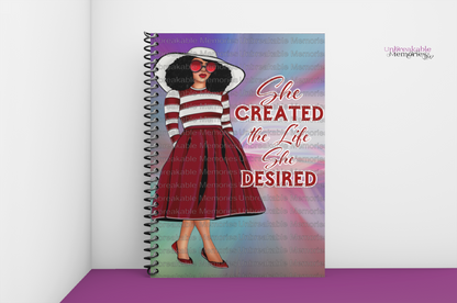 She created notebook