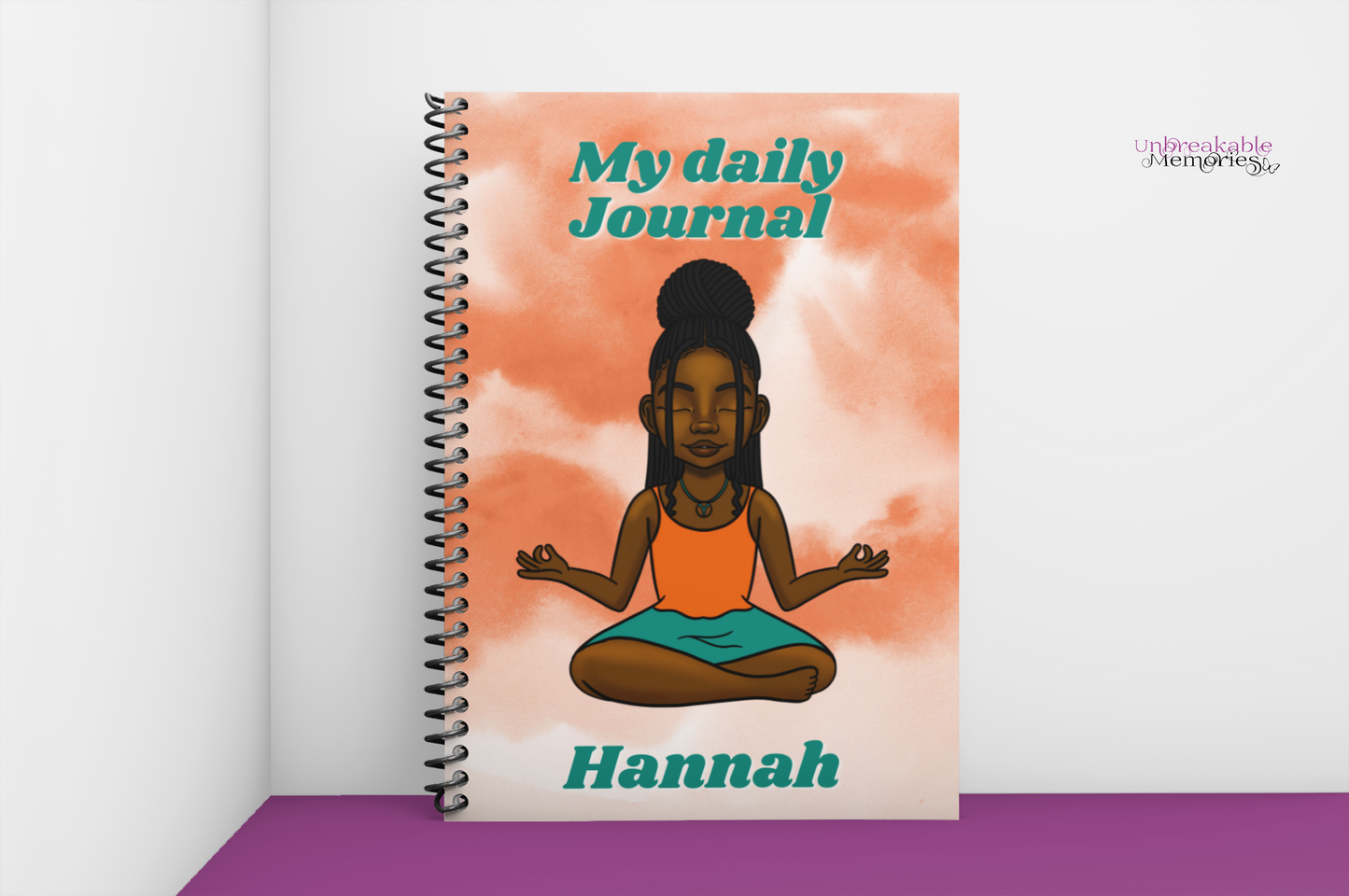 My Daily Journal - Meditating Cutie - Guided Journal for Girls